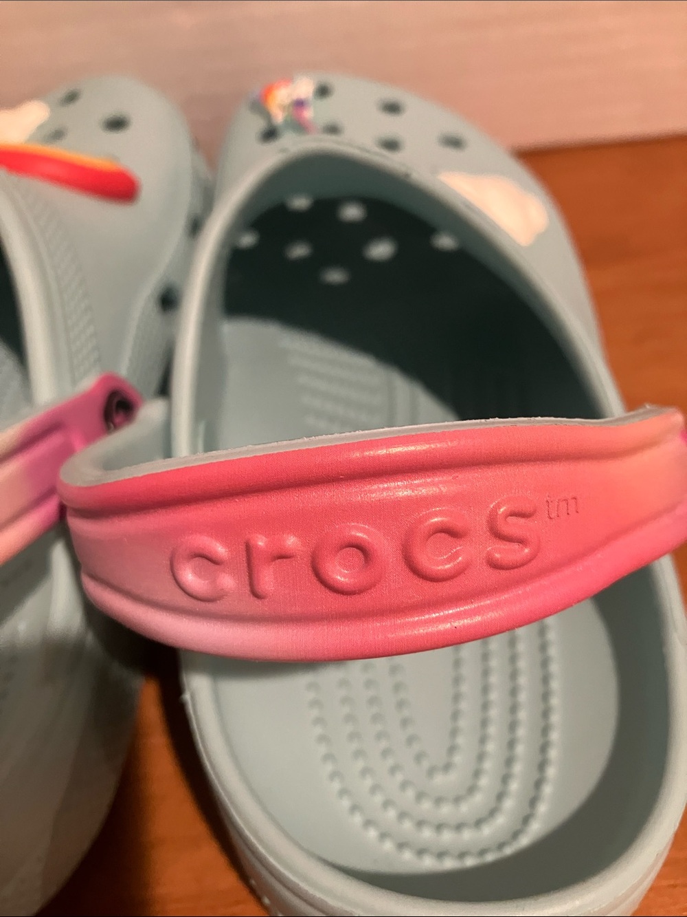 CROCS Kids Classic Rainbow Gem Clog - Pure Water - Picture 8 of 11